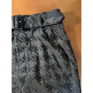 Ann Taylor Women’s Pencil Skirt 4 Black Houndstooth Pockets Lined Career NWT